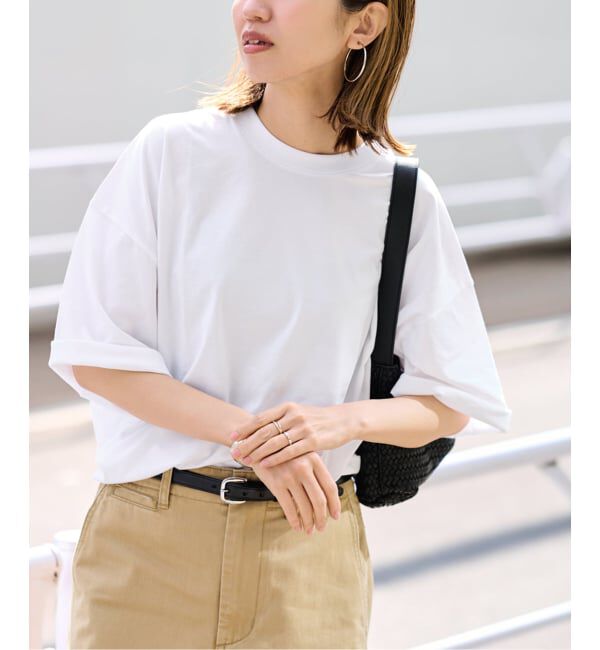 FRAMeWORK「ATON/エイトン SUVIN 60/2 WIDE SLEEVE T-SHIRT」|Tシャツ・カットソー|ホワイト