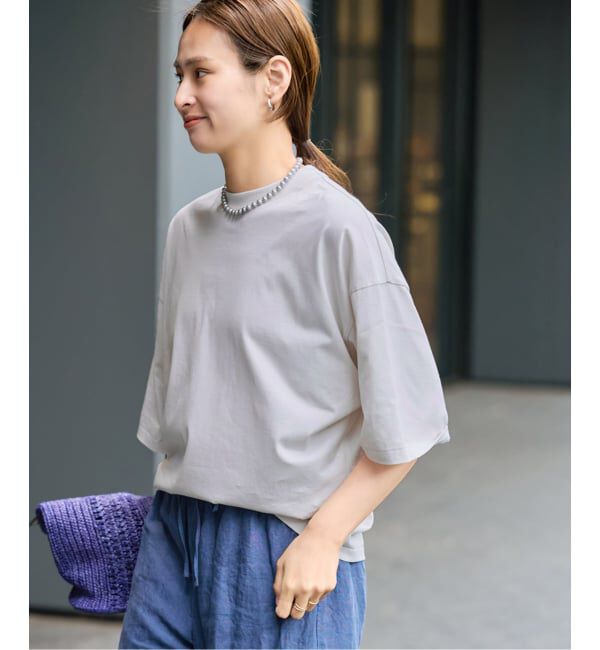 FRAMeWORK「ATON/エイトン SUVIN 60/2 WIDE SLEEVE T-SHIRT」|Tシャツ・カットソー|ナチュラル