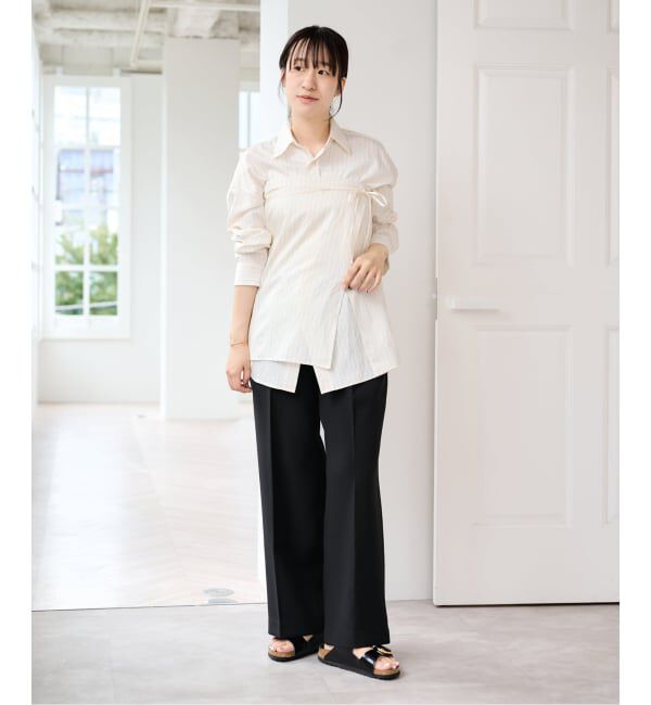 U by SPICK&SPAN「ミルキーポプリンスカーフSETシャツ」|シャツ・ブラウス|