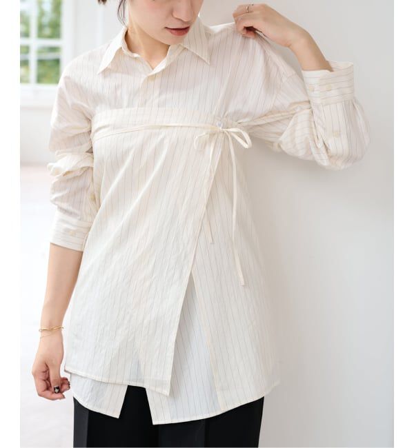 U by SPICK&SPAN「ミルキーポプリンスカーフSETシャツ」|シャツ・ブラウス|