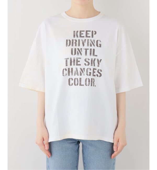 FRAMeWORK「ステンシルロゴタイダイT-SHIRT」|Tシャツ・カットソー|