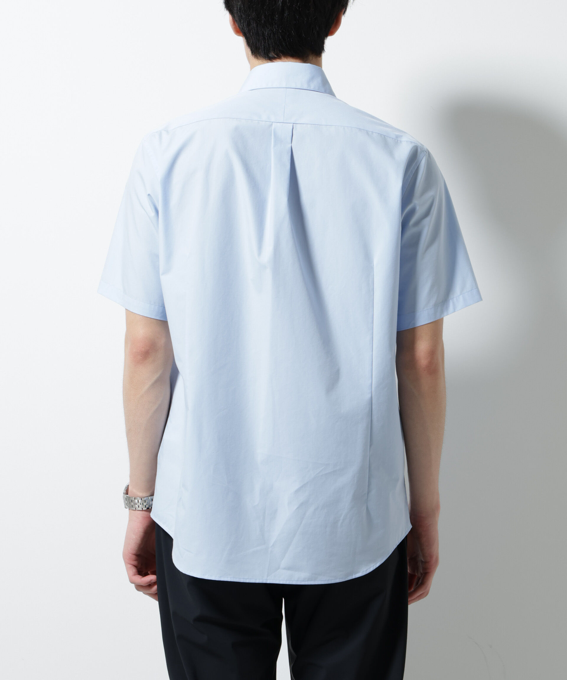 NANO universe「「N shirt」 速乾 ホリゾンタルカラーシャツ半袖」|シャツ・ブラウス|