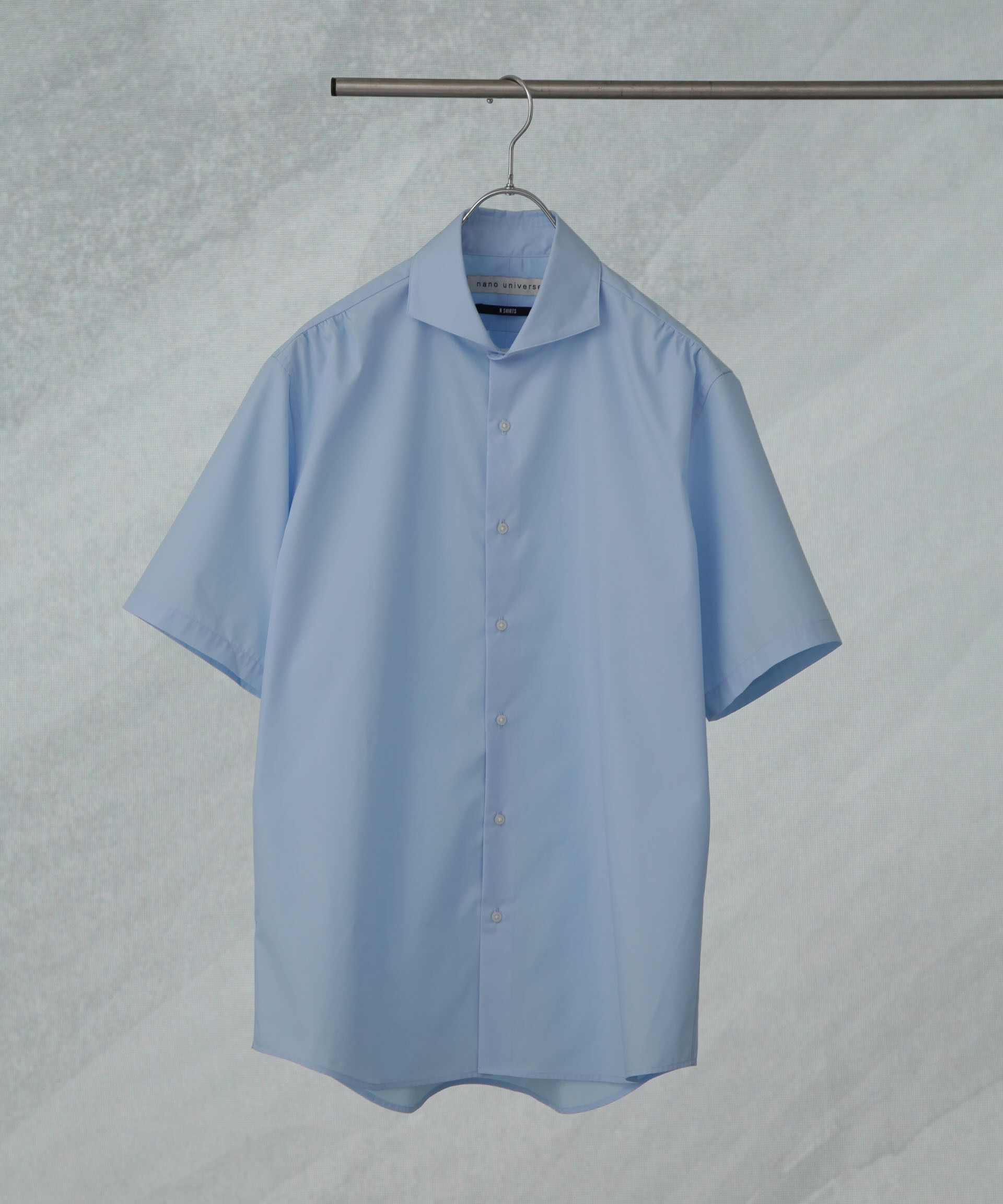NANO universe「「N shirt」 速乾 ホリゾンタルカラーシャツ半袖」|シャツ・ブラウス|