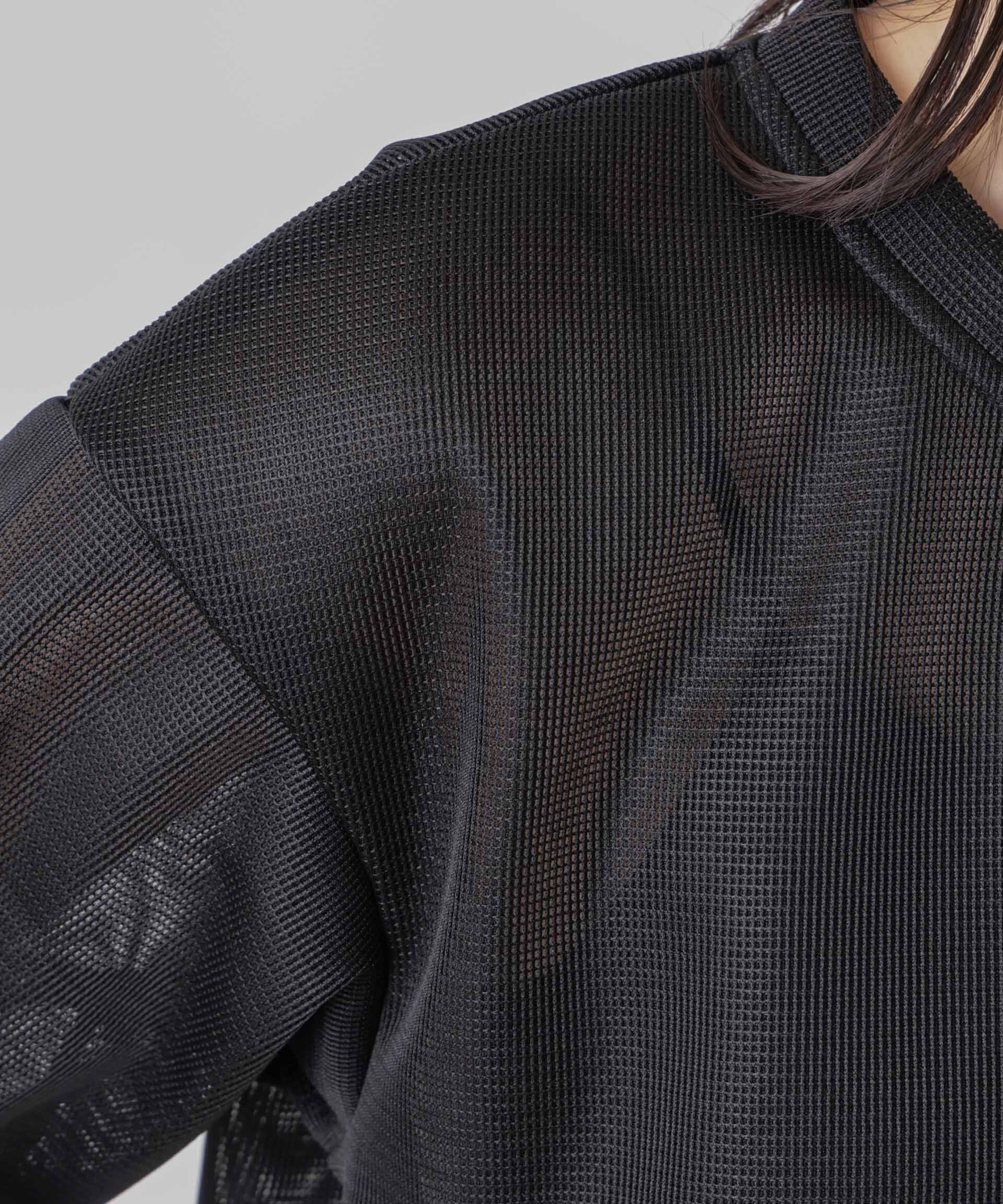 NANO universe「「STEVELOUR」シアーメッシュショートトップス(セットアップ可)」|Tシャツ・カットソー|