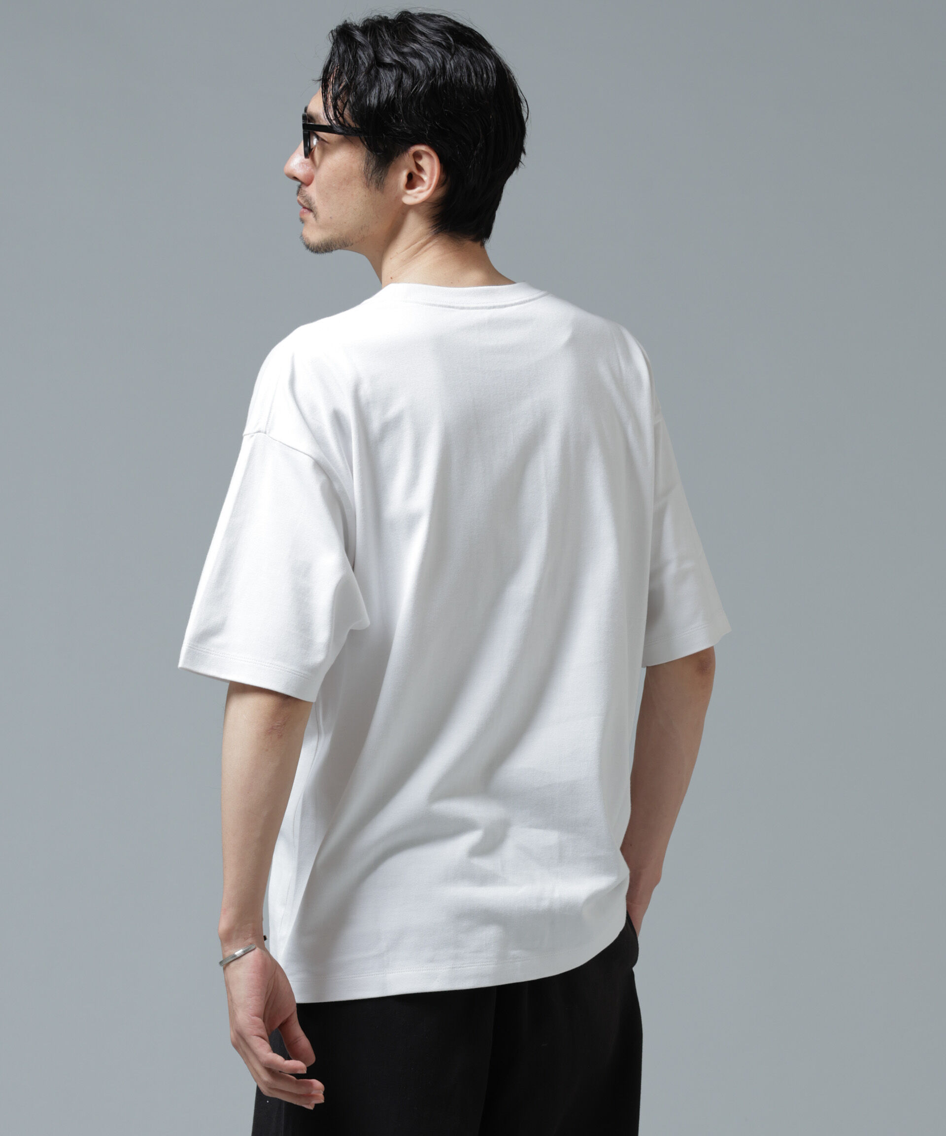 nano･universe「Anti Soaked(R) 汗染み防止 ミドルウェイト 7.1oz ビッグシルエットTシャツ」|Tシャツ・カットソー|
