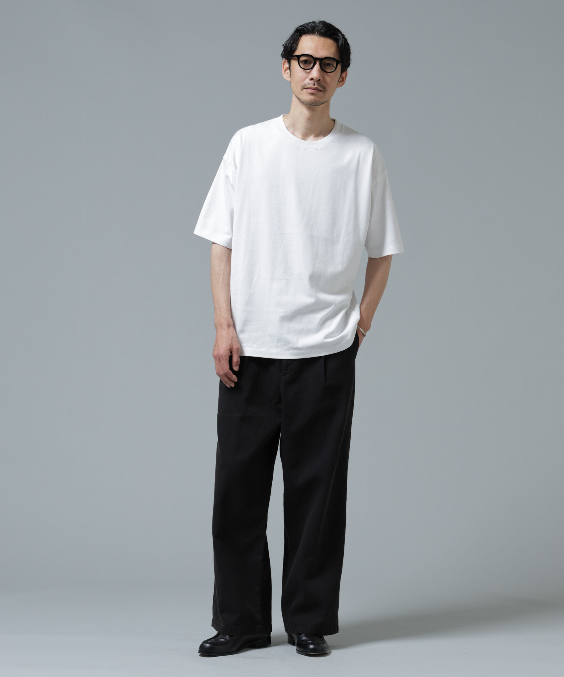 nano･universe「Anti Soaked(R) 汗染み防止 ミドルウェイト 7.1oz ビッグシルエットTシャツ」|Tシャツ・カットソー|