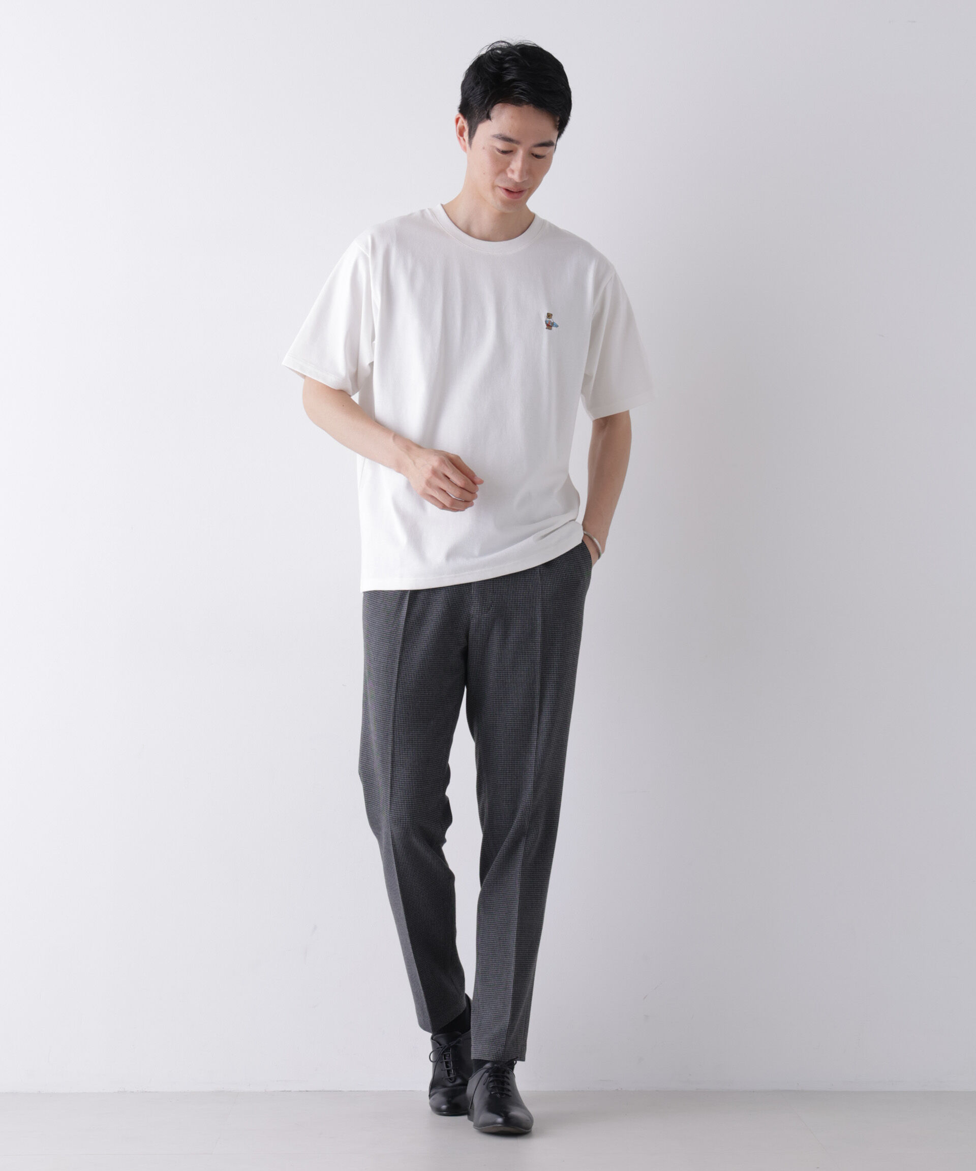 NANO universe「ナノベアCOOL Tシャツ 半袖2 サーフ」|Tシャツ・カットソー|