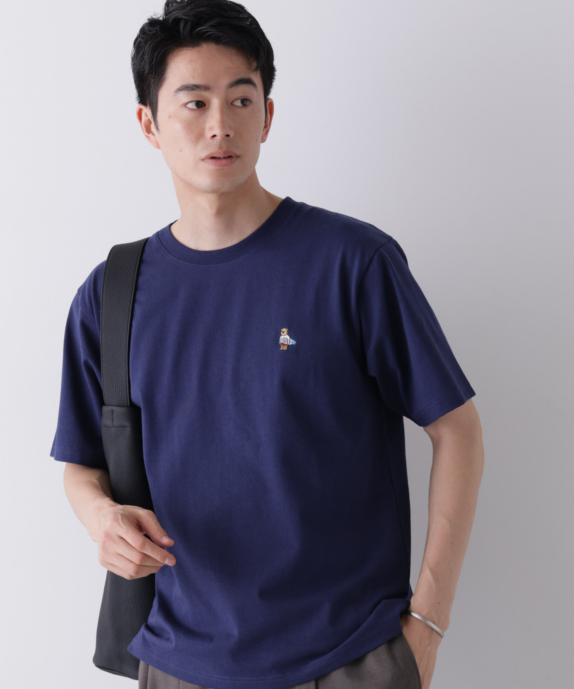 NANO universe「ナノベアCOOL Tシャツ 半袖2 サーフ」|Tシャツ・カットソー|
