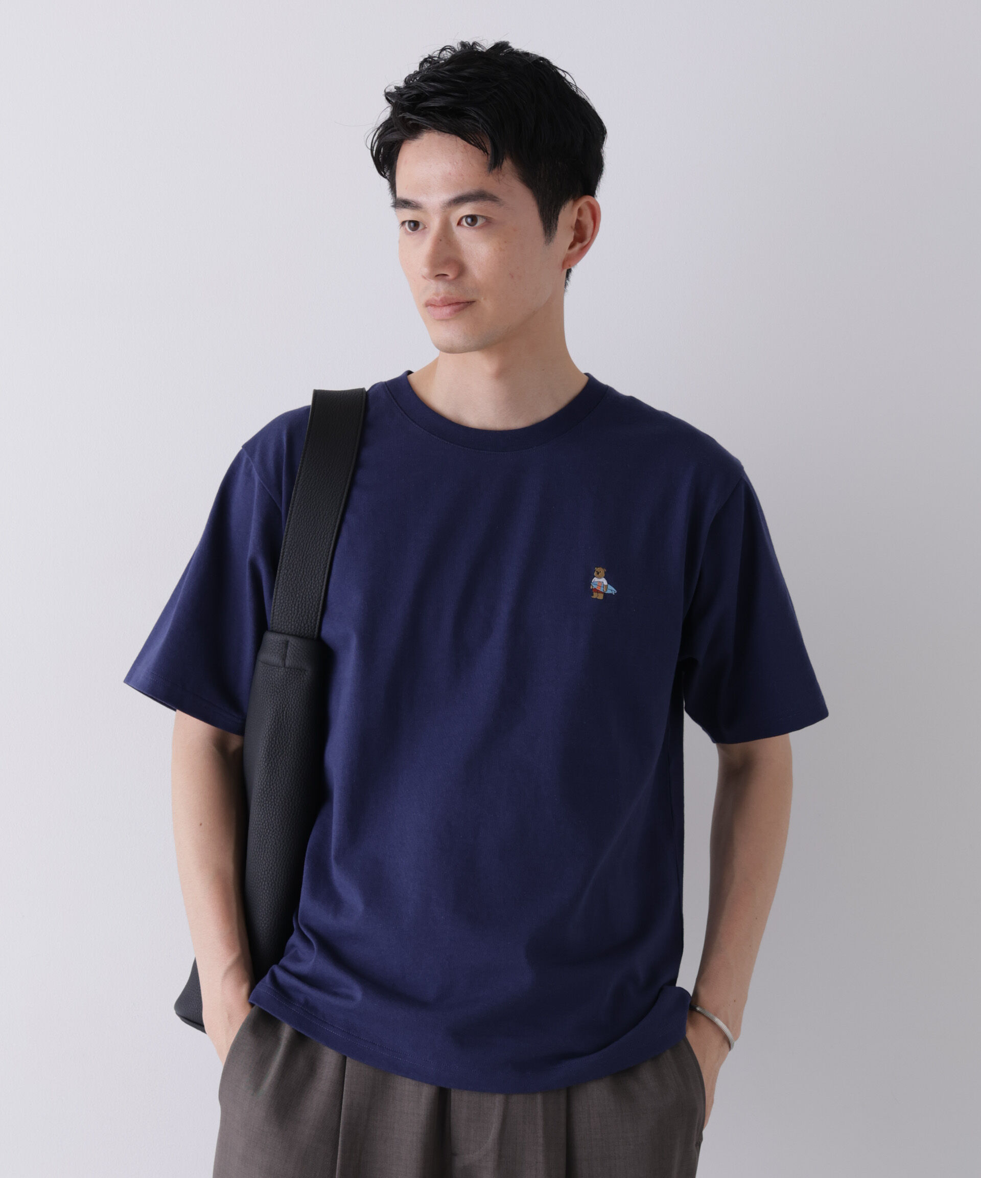 NANO universe「ナノベアCOOL Tシャツ 半袖2 サーフ」|Tシャツ・カットソー|
