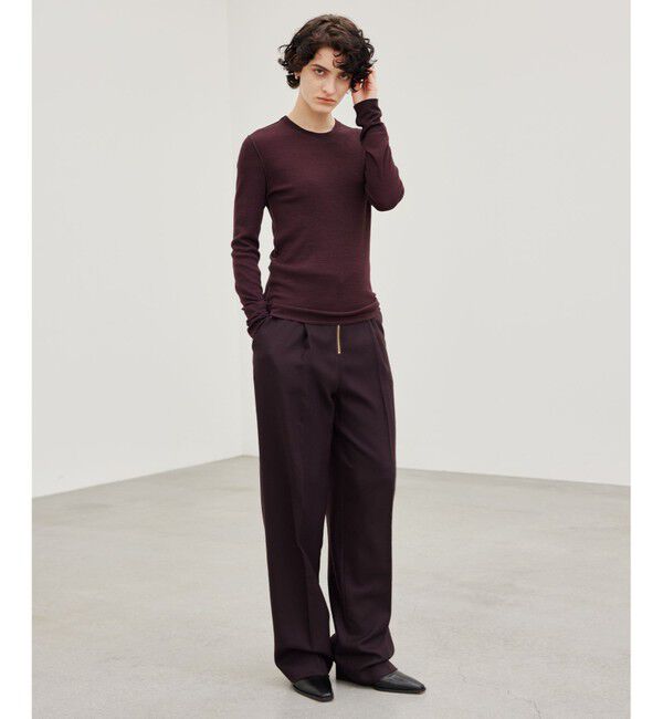 BEIGE,「TERNES / フロントジップワイドパンツ」|その他|