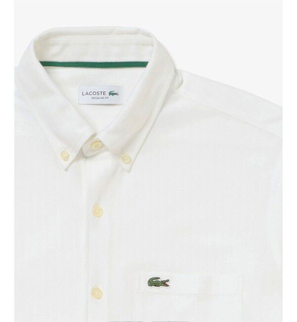LACOSTE「ジャカードストライプボタンダウンジャージシャツ」|シャツ・ブラウス|