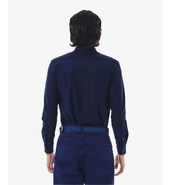 LACOSTE「ジャカードストライプボタンダウンジャージシャツ」|シャツ・ブラウス|