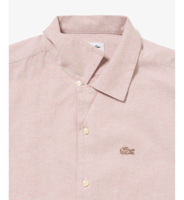 LACOSTE「グラデーション コットンオックスフォード オープンカラーシャツ」|シャツ・ブラウス|