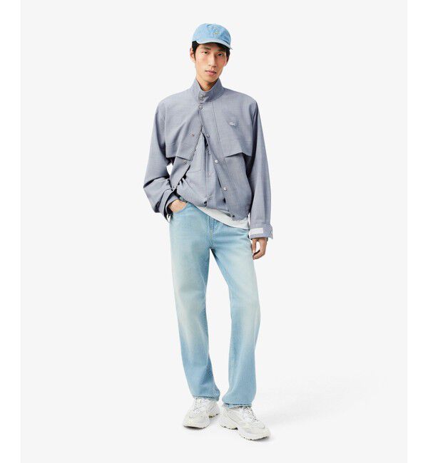 LACOSTE「ウールブレンドオーバーサイズシャツジャケット」|シャツ・ブラウス|