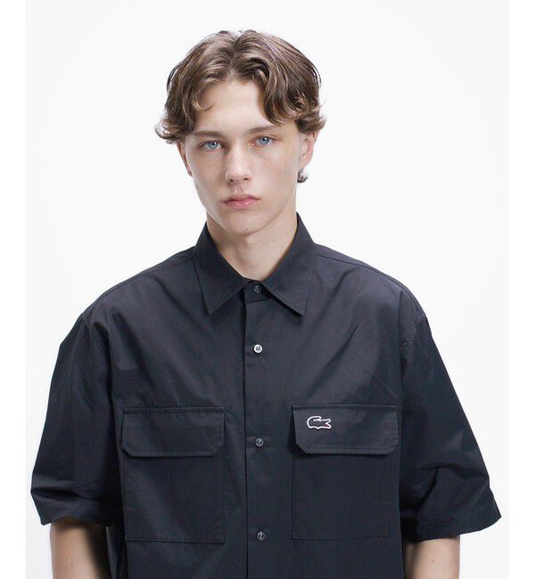 LACOSTE「ナイロンコットンツイルフラップポケットシャツ」|シャツ・ブラウス|