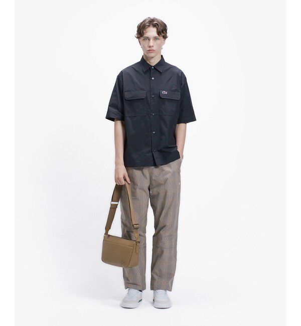 LACOSTE「ナイロンコットンツイルフラップポケットシャツ」|シャツ・ブラウス|