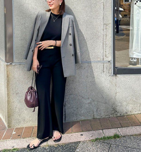 NOLLEY'S sophi「《手洗い可能》マルチファンクションハイネックノースリーブプルオーバー」|ニット・セーター|