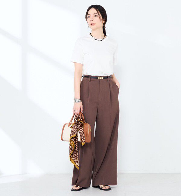NOLLEY'S sophi「《撥水/汗染み軽減》ベイシック丈Tシャツ」|Tシャツ・カットソー|
