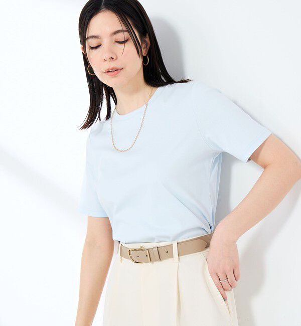 NOLLEY'S sophi「《撥水/汗染み軽減》ベイシック丈Tシャツ」|Tシャツ・カットソー|