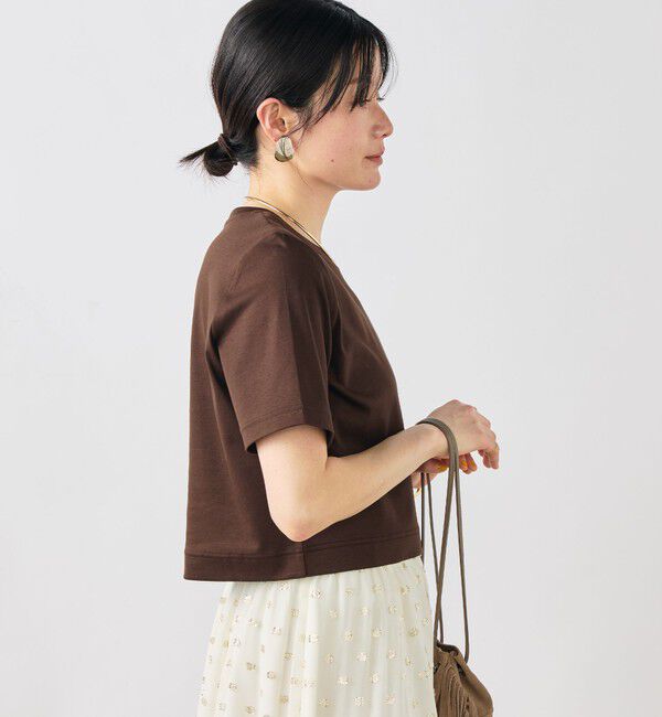 NOLLEY'S sophi「《撥水/汗染み軽減》ショート丈Tシャツ」|Tシャツ・カットソー|
