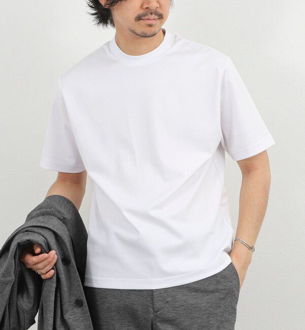 NOLLEY'S goodman「【BECシリーズ】《ビジカジ対応》超長綿ハイゲージポンチ ジャケットTシャツ 26SS」|Tシャツ・カットソー|