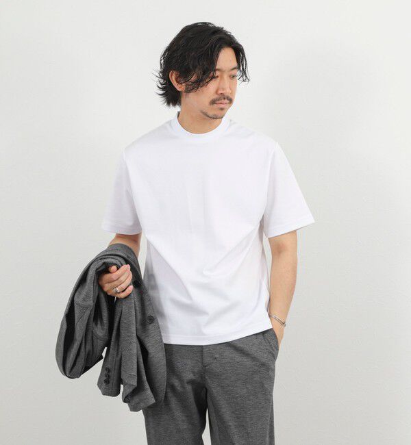 NOLLEY'S goodman「【BECシリーズ】《ビジカジ対応》超長綿ハイゲージポンチ ジャケットTシャツ 26SS」|Tシャツ・カットソー|