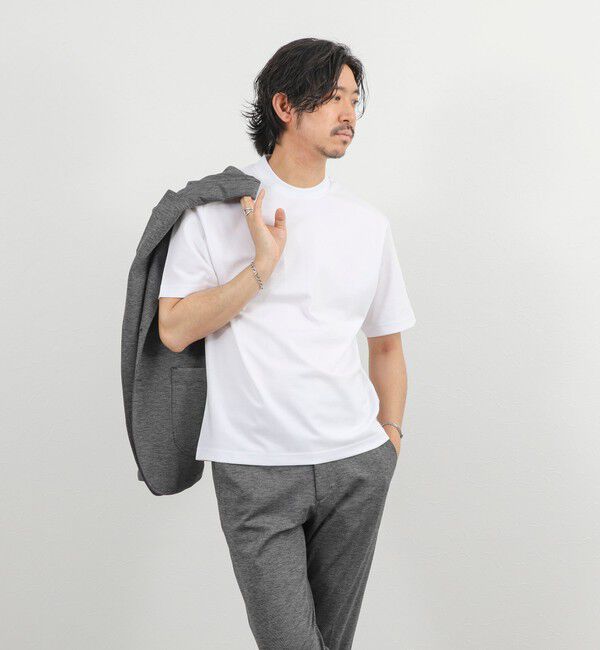 NOLLEY'S goodman「【BECシリーズ】《ビジカジ対応》超長綿ハイゲージポンチ ジャケットTシャツ 26SS」|Tシャツ・カットソー|