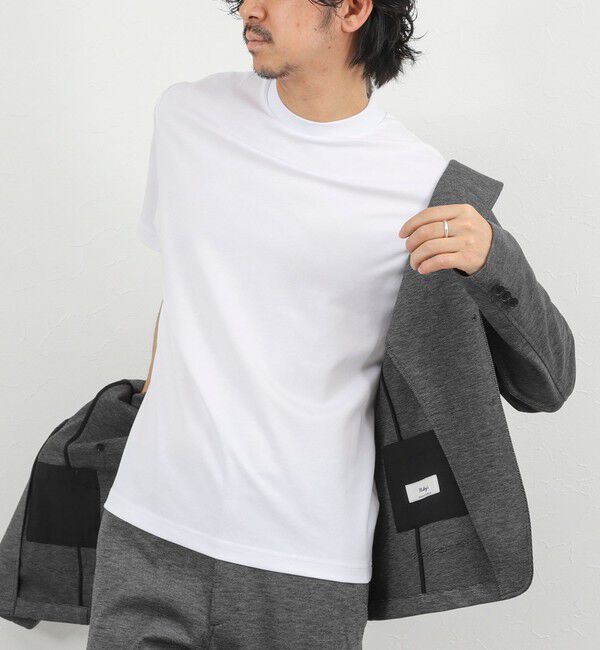 NOLLEY'S goodman「【BECシリーズ】《ビジカジ対応》超長綿ハイゲージポンチ ジャケットTシャツ 26SS」|Tシャツ・カットソー|