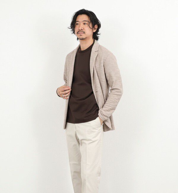 NOLLEY'S goodman「【BECシリーズ】《ビジカジ対応》超長綿ハイゲージポンチ ジャケットTシャツ 26SS」|Tシャツ・カットソー|