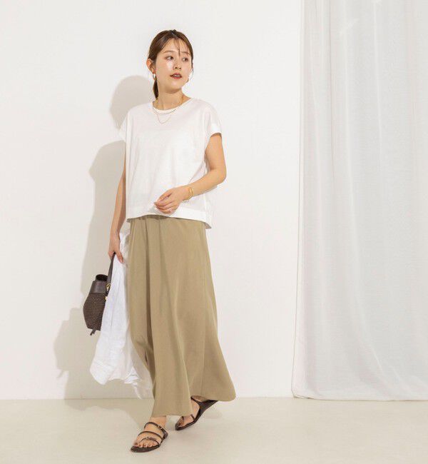 NOLLEY'S「【WEB＆一部店舗限定】《セットアップ対応》ウォッシャブルサンドウォッシュナーロスカート」|スカート|