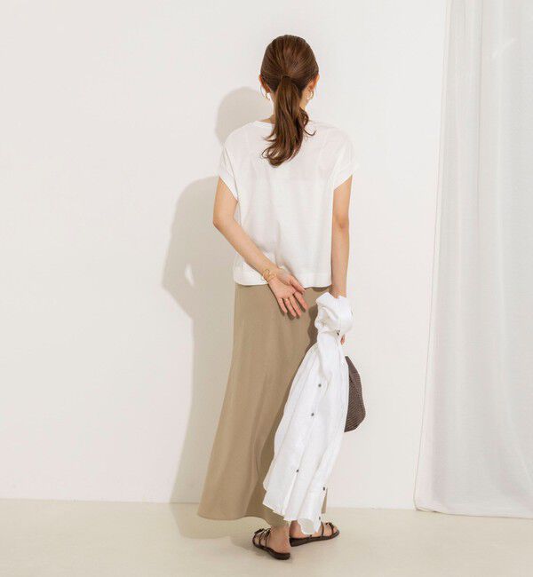 NOLLEY'S「【WEB＆一部店舗限定】《セットアップ対応》ウォッシャブルサンドウォッシュナーロスカート」|スカート|