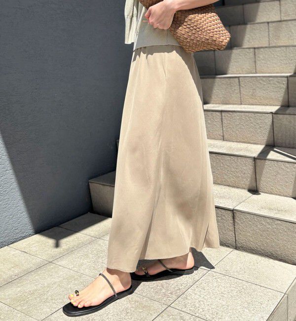 NOLLEY'S「【WEB＆一部店舗限定】《セットアップ対応》ウォッシャブルサンドウォッシュナーロスカート」|スカート|