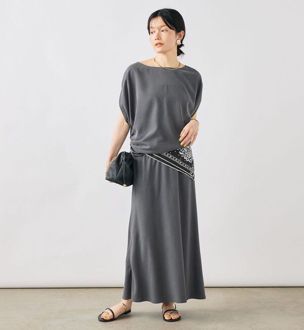 NOLLEY'S「【WEB＆一部店舗限定】《セットアップ対応》ウォッシャブルサンドウォッシュナーロスカート」|スカート|