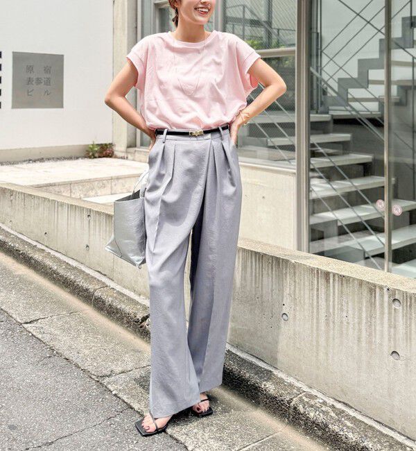 NOLLEY'S「ウォッシャブルワイドノースリーブTシャツ」|Tシャツ・カットソー|