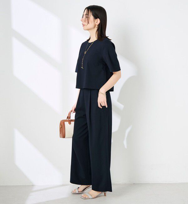 NOLLEY'S「《セットアップ対応》ウォッシャブル麻調ワイドパンツ」|その他|