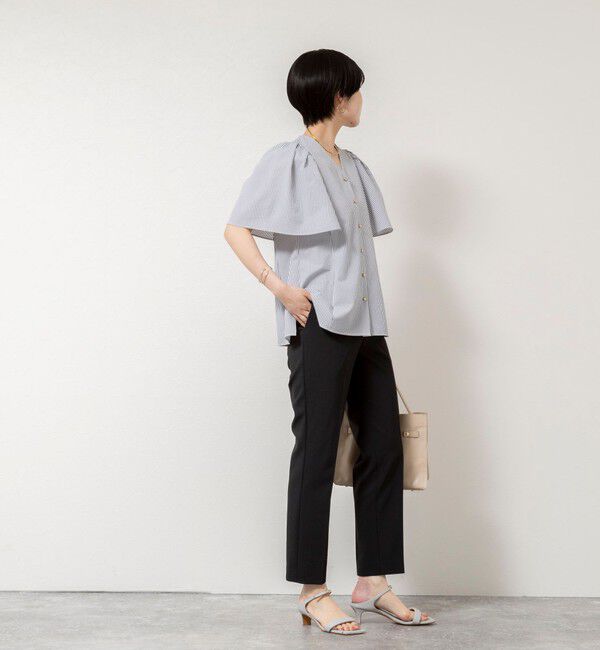 NOLLEY'S sophi「《セットアップ対応/UVカット/接触冷感》ウォッシャブルDry toro テーパードパンツ」|チノ|