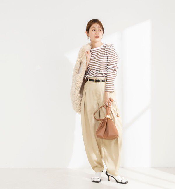 Rie Miller「ウォッシャブルロングスリーブＴシャツGIZA COTTON」|Tシャツ・カットソー|