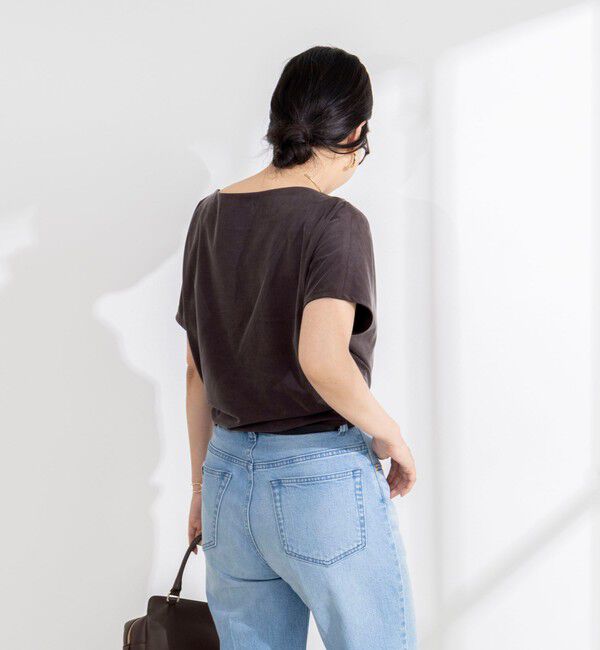 NOLLEY'S sophi「【BECシリーズ】ウォッシャブルキュプラサテンジャージードレーププルオーバー」|Tシャツ・カットソー|
