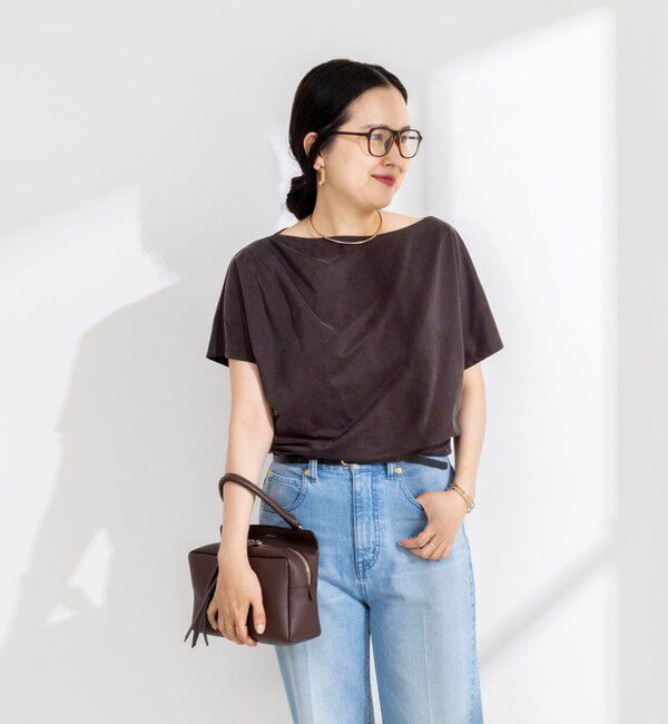 NOLLEY'S sophi「【BECシリーズ】ウォッシャブルキュプラサテンジャージードレーププルオーバー」|Tシャツ・カットソー|