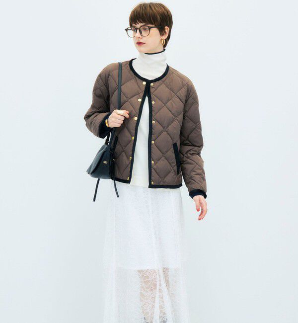 NOLLEY'S「【TAION&times;LIMONTA】別注ベロアパイピングショートダウン」|ダウン|