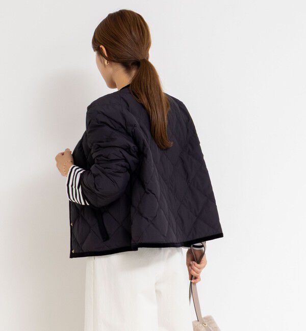 NOLLEY'S「【TAION&times;LIMONTA】別注ベロアパイピングショートダウン」|ダウン|