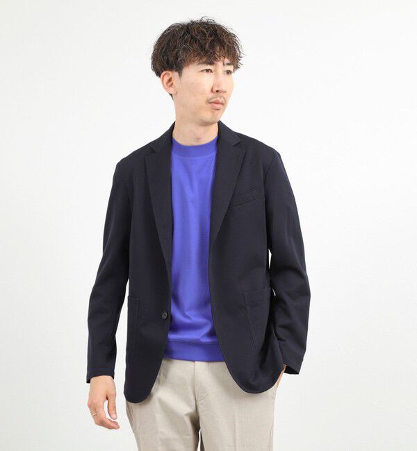 NOLLEY'S goodman「《ビジカジ対応》超長綿ハイゲージポンチ クルーネックドレスTシャツ」|Tシャツ・カットソー|