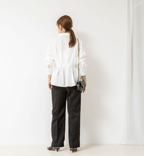 NOLLEY'S「【WEB＆一部店舗限定カラー】【GOODS BUYER 石田別注カラー】ストレッチタフタスキッパータックシャツ」|シャツ・ブラウス|