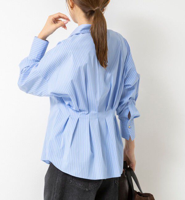 NOLLEY'S「【WEB＆一部店舗限定カラー】【GOODS BUYER 石田別注カラー】ストレッチタフタスキッパータックシャツ」|シャツ・ブラウス|