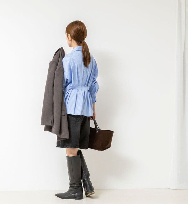 NOLLEY'S「【WEB＆一部店舗限定カラー】【GOODS BUYER 石田別注カラー】ストレッチタフタスキッパータックシャツ」|シャツ・ブラウス|