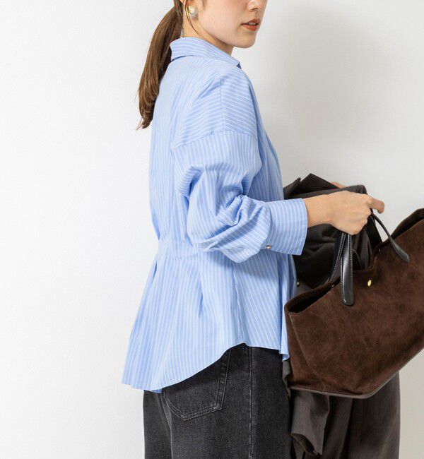NOLLEY'S「【WEB＆一部店舗限定カラー】【GOODS BUYER 石田別注カラー】ストレッチタフタスキッパータックシャツ」|シャツ・ブラウス|