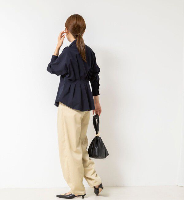 NOLLEY'S「【WEB＆一部店舗限定カラー】【GOODS BUYER 石田別注カラー】ストレッチタフタスキッパータックシャツ」|シャツ・ブラウス|