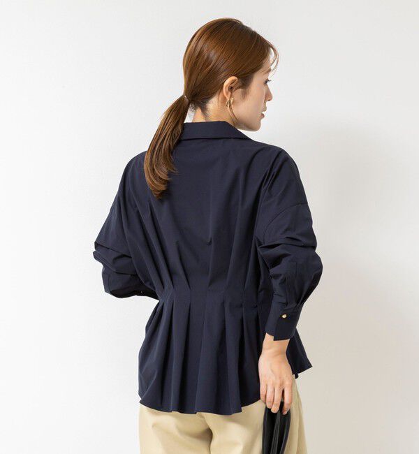 NOLLEY'S「【WEB＆一部店舗限定カラー】【GOODS BUYER 石田別注カラー】ストレッチタフタスキッパータックシャツ」|シャツ・ブラウス|