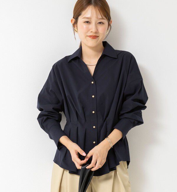 NOLLEY'S「【WEB＆一部店舗限定カラー】【GOODS BUYER 石田別注カラー】ストレッチタフタスキッパータックシャツ」|シャツ・ブラウス|