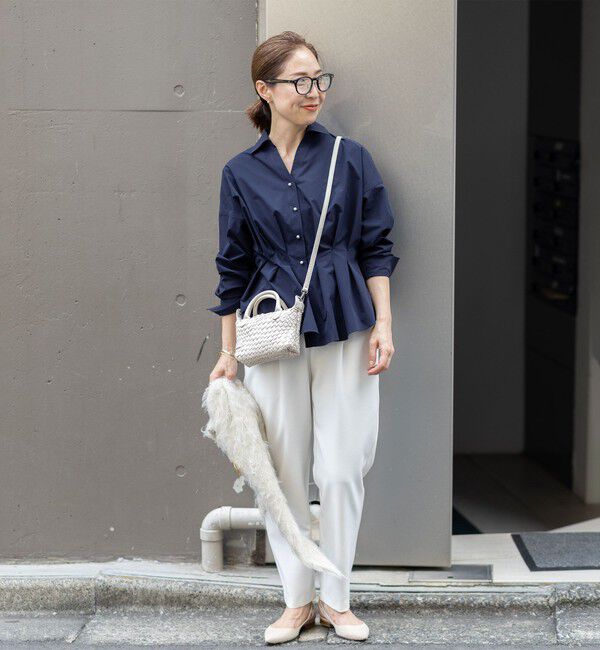 NOLLEY'S「【WEB＆一部店舗限定カラー】【GOODS BUYER 石田別注カラー】ストレッチタフタスキッパータックシャツ」|シャツ・ブラウス|